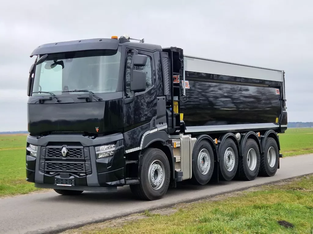 Renault C520 10x4 Quadro 46-ton met AJK achterover kipper