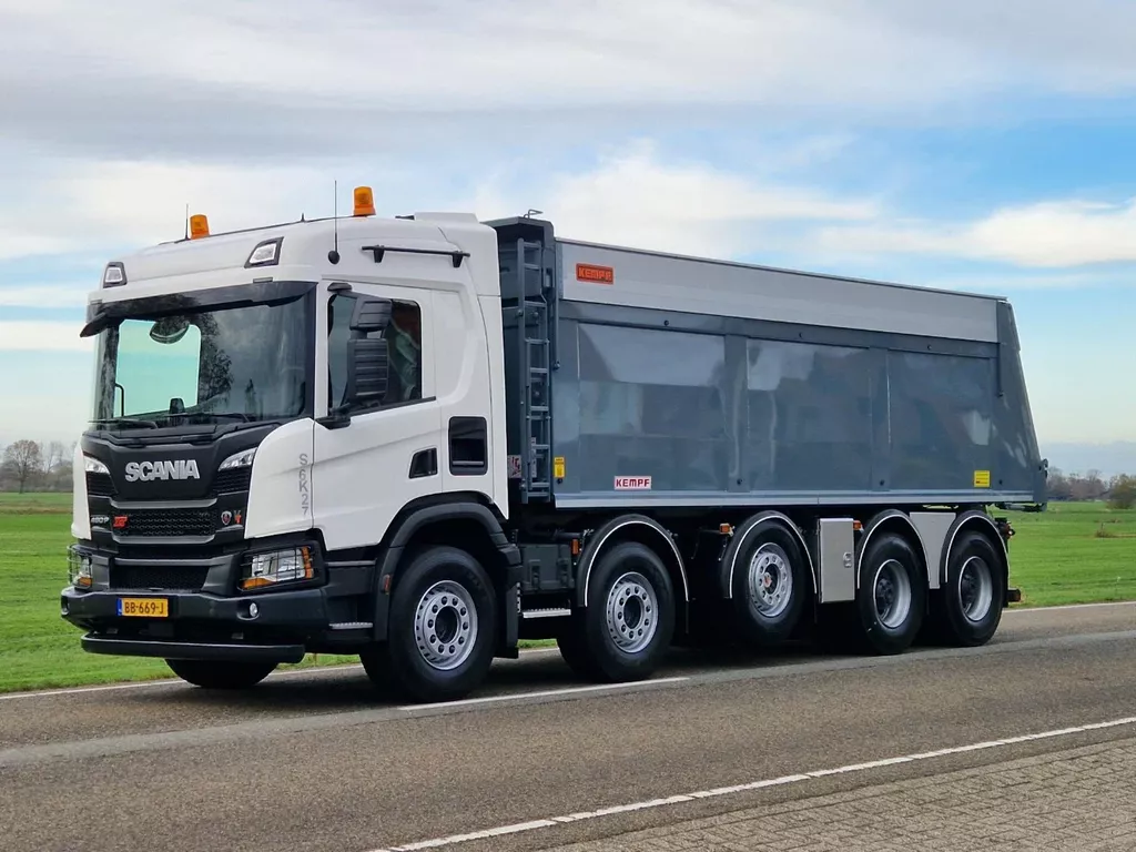 Scania P P460 10x4 midlift 49-ton met Kempf kipper