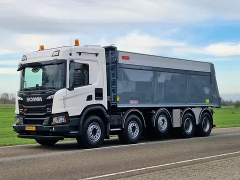Scania P P460 10x4 midlift 49-ton met Kempf kipper