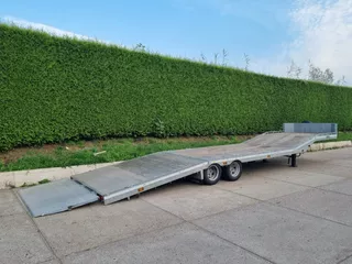 Veldhuizen 8,0-tons Semi-dieplader oplegger 9,5 m.