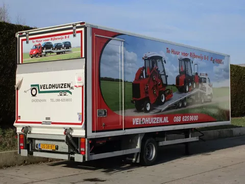 Veldhuizen 7,4-tons Gesloten oplegger 7,5 m.